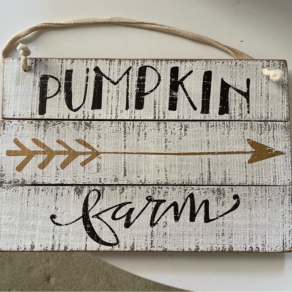 Wooden Fall Sign